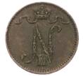 Монета 1 пенни 1900 года Русская Финляндия (Артикул: K10-2951) — Фото №2