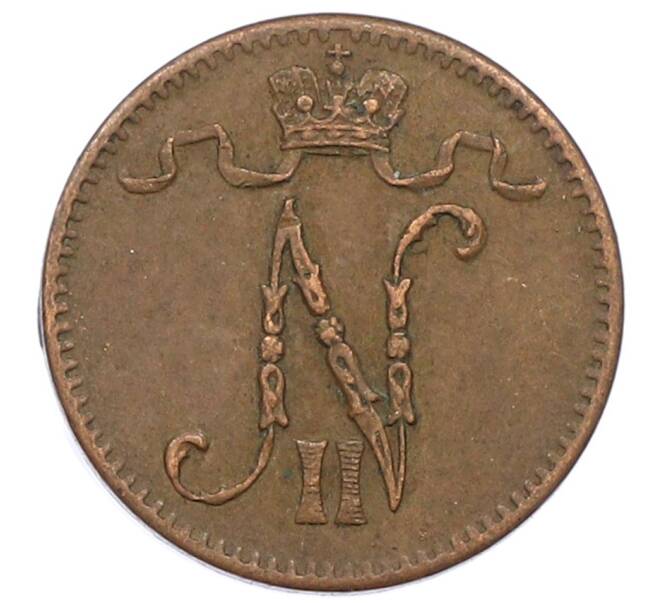 Монета 1 пенни 1916 года Русская Финляндия (Артикул: K10-2958) — Фото №2