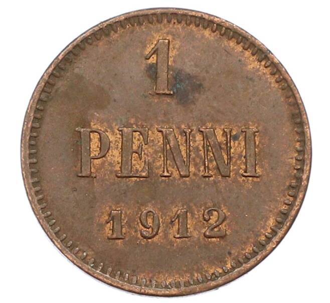 Монета 1 пенни 1912 года Русская Финляндия (Артикул: K10-2960) — Фото №1