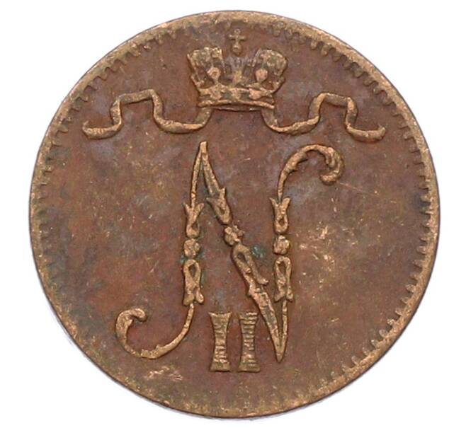Монета 1 пенни 1916 года Русская Финляндия (Артикул: K10-2962) — Фото №2