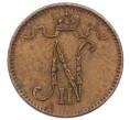Монета 1 пенни 1916 года Русская Финляндия (Артикул: K10-2963) — Фото №2