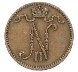 1 пенни 1905 года Русская Финляндия — Фото №2