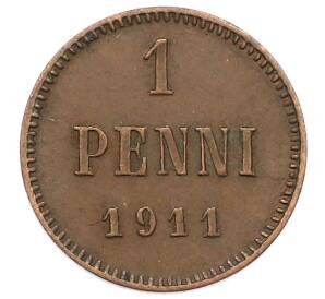 1 пенни 1911 года Русская Финляндия
