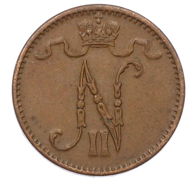 Монета 1 пенни 1914 года Русская Финляндия (Артикул: K10-2972) — Фото №2