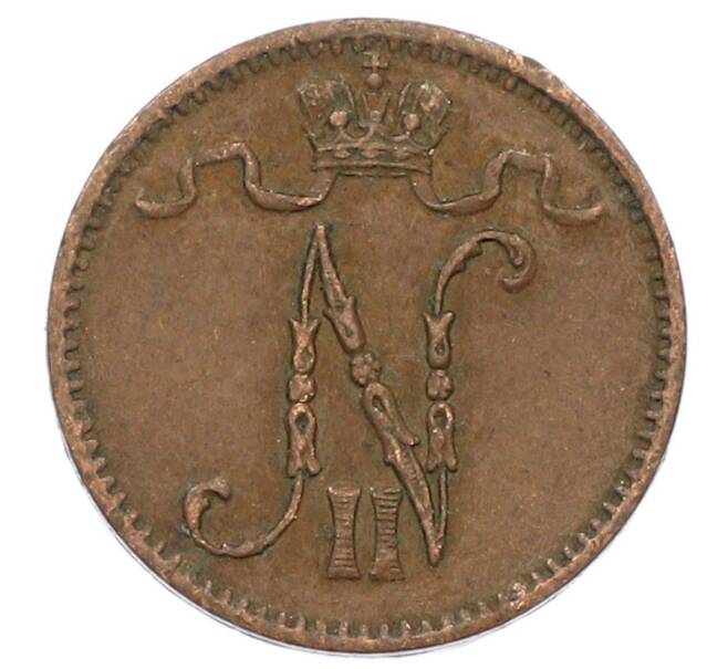 Монета 1 пенни 1916 года Русская Финляндия (Артикул: K10-2973) — Фото №2