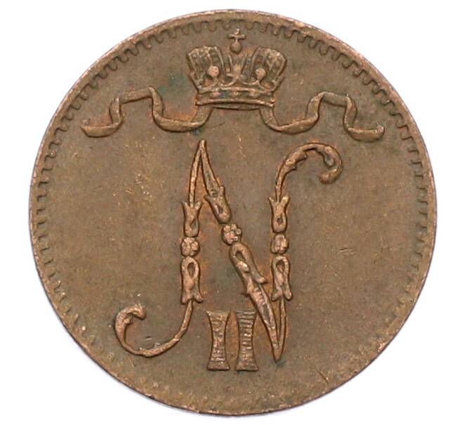 Монета 1 пенни 1916 года Русская Финляндия (Артикул: K10-2977) — Фото №2