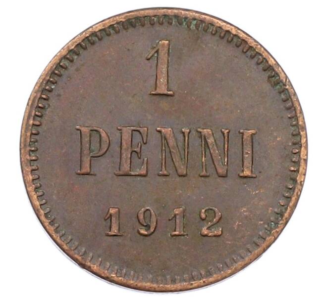 Монета 1 пенни 1912 года Русская Финляндия (Артикул: K10-2982) — Фото №1
