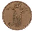Монета 1 пенни 1914 года Русская Финляндия (Артикул: K10-2983) — Фото №2