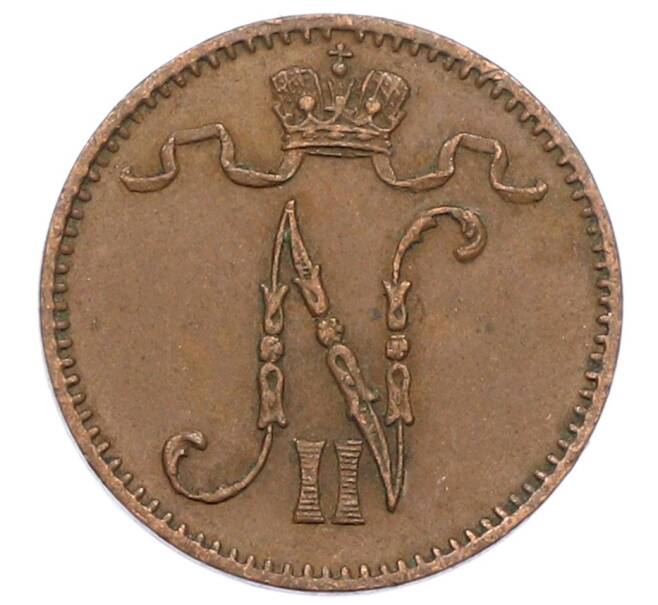 Монета 1 пенни 1914 года Русская Финляндия (Артикул: K10-2983) — Фото №2