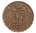 Монета 1 пенни 1909 года Русская Финляндия (Артикул: K10-2985) — Фото №2
