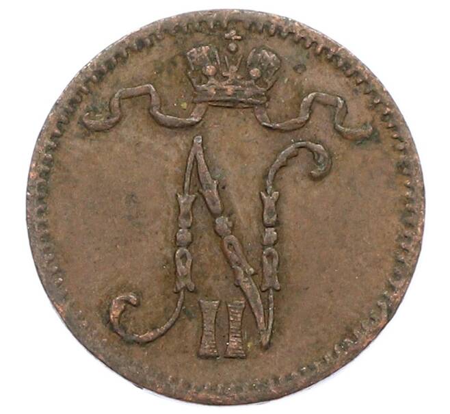 Монета 1 пенни 1915 года Русская Финляндия (Артикул: K10-2988) — Фото №2