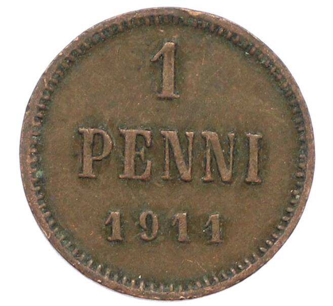 Монета 1 пенни 1911 года Русская Финляндия (Артикул: K10-2989) — Фото №1
