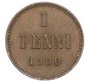1 пенни 1900 года Русская Финляндия — Фото №1