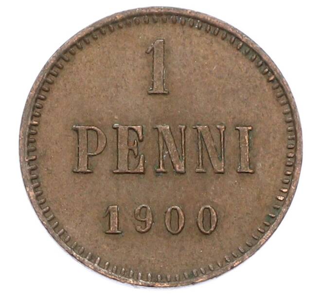 Монета 1 пенни 1900 года Русская Финляндия (Артикул: K10-2996) — Фото №1