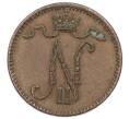 Монета 1 пенни 1900 года Русская Финляндия (Артикул: K10-2996) — Фото №2