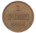 Монета 1 пенни 1911 года Русская Финляндия (Артикул: K10-3000) — Фото №1