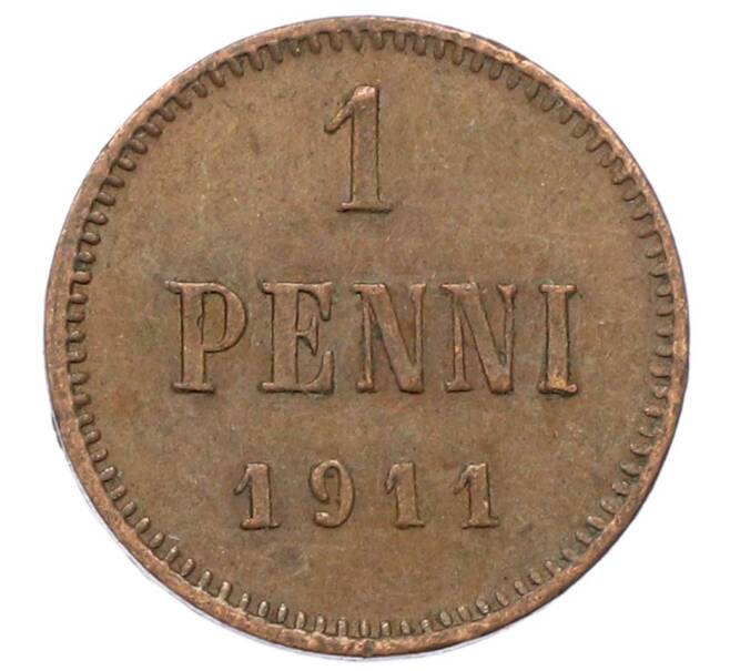 Монета 1 пенни 1911 года Русская Финляндия (Артикул: K10-3000) — Фото №1