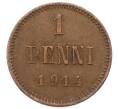 Монета 1 пенни 1914 года Русская Финляндия (Артикул: K10-3004) — Фото №1