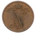 Монета 1 пенни 1916 года Русская Финляндия (Артикул: K10-3005) — Фото №2