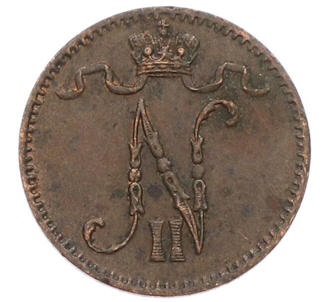 Монета 1 пенни 1914 года Русская Финляндия (Артикул: K10-3006) — Фото №2