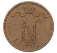 Монета 1 пенни 1914 года Русская Финляндия (Артикул: K10-3011) — Фото №2