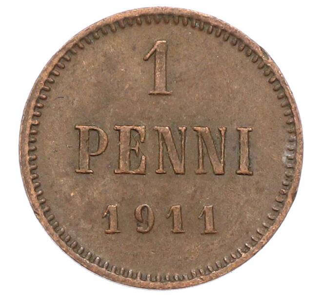 Монета 1 пенни 1911 года Русская Финляндия (Артикул: K10-3012) — Фото №1