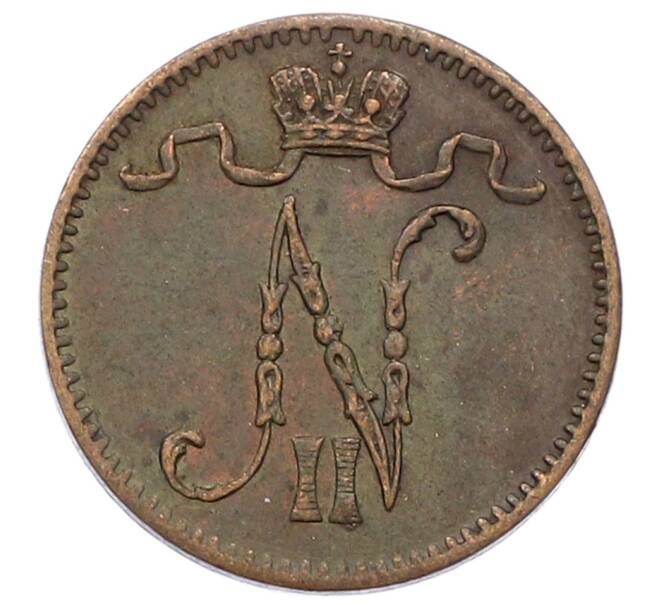 Монета 1 пенни 1912 года Русская Финляндия (Артикул: K10-3016) — Фото №2