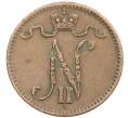 Монета 1 пенни 1916 года Русская Финляндия (Артикул: K10-3020) — Фото №2