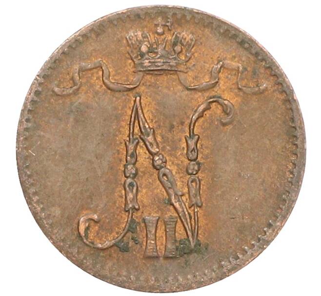 Монета 1 пенни 1915 года Русская Финляндия (Артикул: K10-3022) — Фото №2