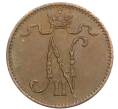 Монета 1 пенни 1909 года Русская Финляндия (Артикул: K10-3023) — Фото №2