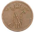 Монета 1 пенни 1916 года Русская Финляндия (Артикул: K10-3024) — Фото №2