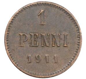 1 пенни 1911 года Русская Финляндия