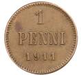 Монета 1 пенни 1911 года Русская Финляндия (Артикул: K10-3034) — Фото №1