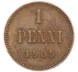 1 пенни 1909 года Русская Финляндия — Фото №1