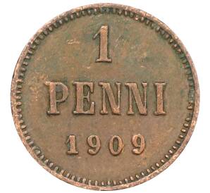 1 пенни 1909 года Русская Финляндия — Фото №1