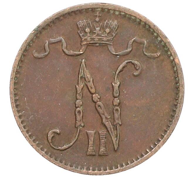 Монета 1 пенни 1915 года Русская Финляндия (Артикул: K10-3041) — Фото №2