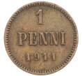 Монета 1 пенни 1911 года Русская Финляндия (Артикул: K10-3042) — Фото №1