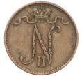 Монета 1 пенни 1911 года Русская Финляндия (Артикул: K10-3042) — Фото №2
