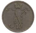Монета 1 пенни 1907 года Русская Финляндия (Артикул: K10-3044) — Фото №2