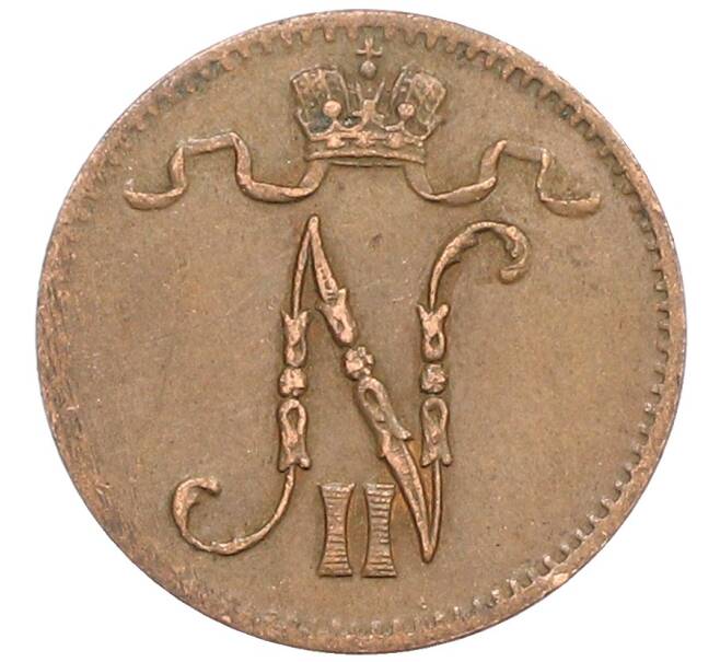 Монета 1 пенни 1916 года Русская Финляндия (Артикул: K10-3048) — Фото №2