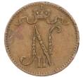 Монета 1 пенни 1916 года Русская Финляндия (Артикул: K10-3051) — Фото №2