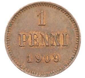 1 пенни 1909 года Русская Финляндия — Фото №1