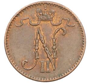 1 пенни 1909 года Русская Финляндия — Фото №2