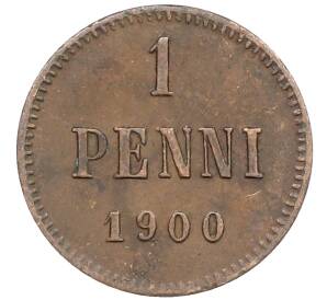 1 пенни 1900 года Русская Финляндия — Фото №1