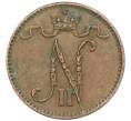 Монета 1 пенни 1915 года Русская Финляндия (Артикул: K10-3054) — Фото №2