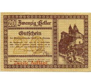 20 геллеров 1920 года Австрия — Мельк (Нотгельд) — Фото №1