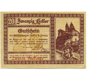 20 геллеров 1920 года Австрия — Мельк (Нотгельд) — Фото №1