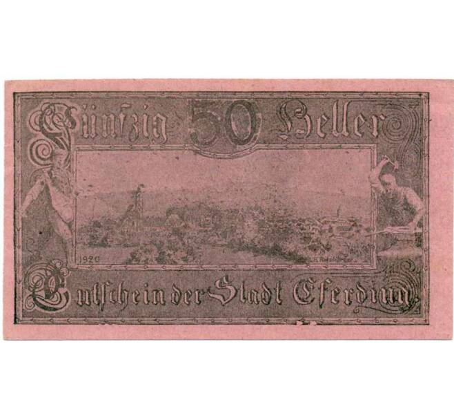 Банкнота 50 геллеров 1920 года Австрия — Эфердинг (Нотгельд) (Артикул: B2-14515) — Фото №1