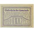 Банкнота 10 геллеров 1920 года Австрия — Коммуа Вайсенкирхен-ин-дер-Вахау (Нотгельд) (Артикул: B2-14531) — Фото №1