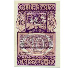 10 геллеров 1920 года Австрия — Вайнцирль-ам-Вальде (Нотгельд) — Фото №1
